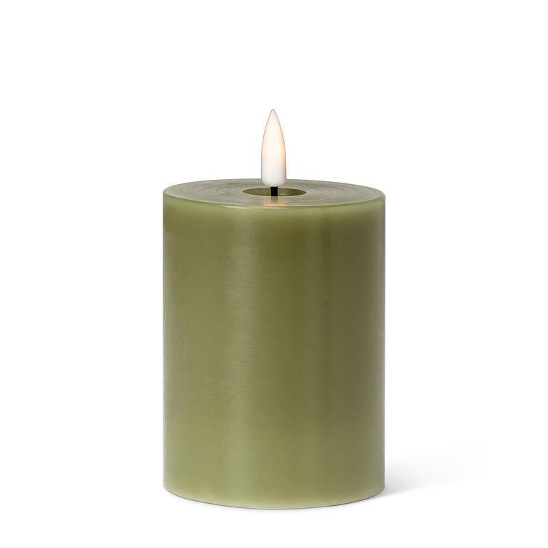 Green LED Pillar Candle.<br/> View Product to see price per size.