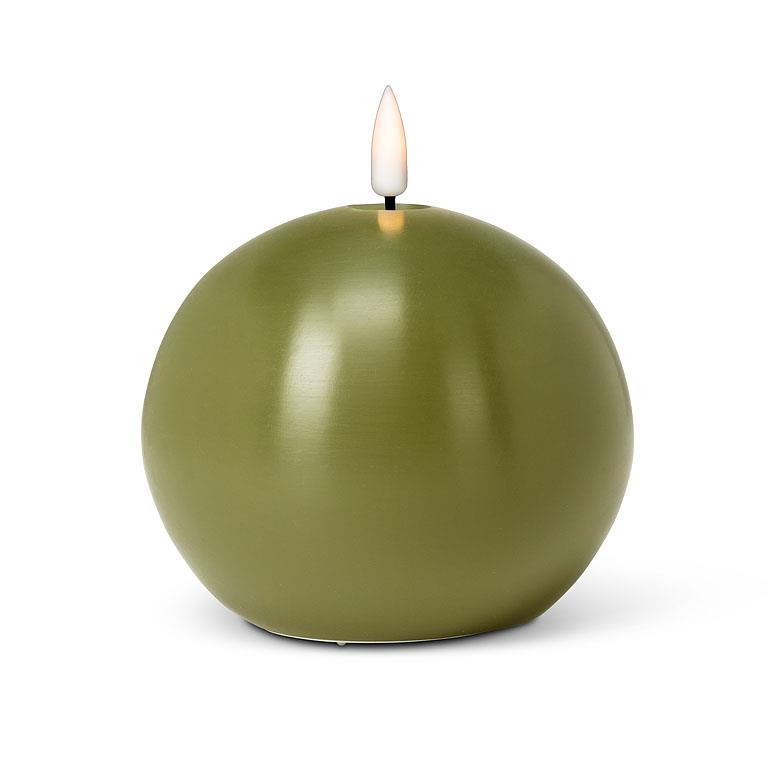 Green LED Ball Candle