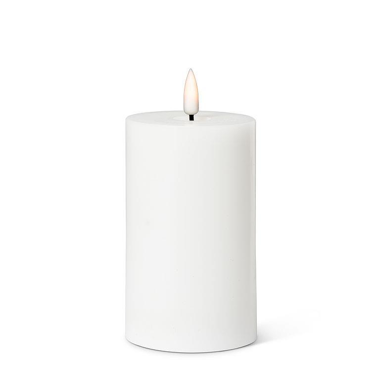 White LED Pillar Candle.<br/> View Product to see price per size.