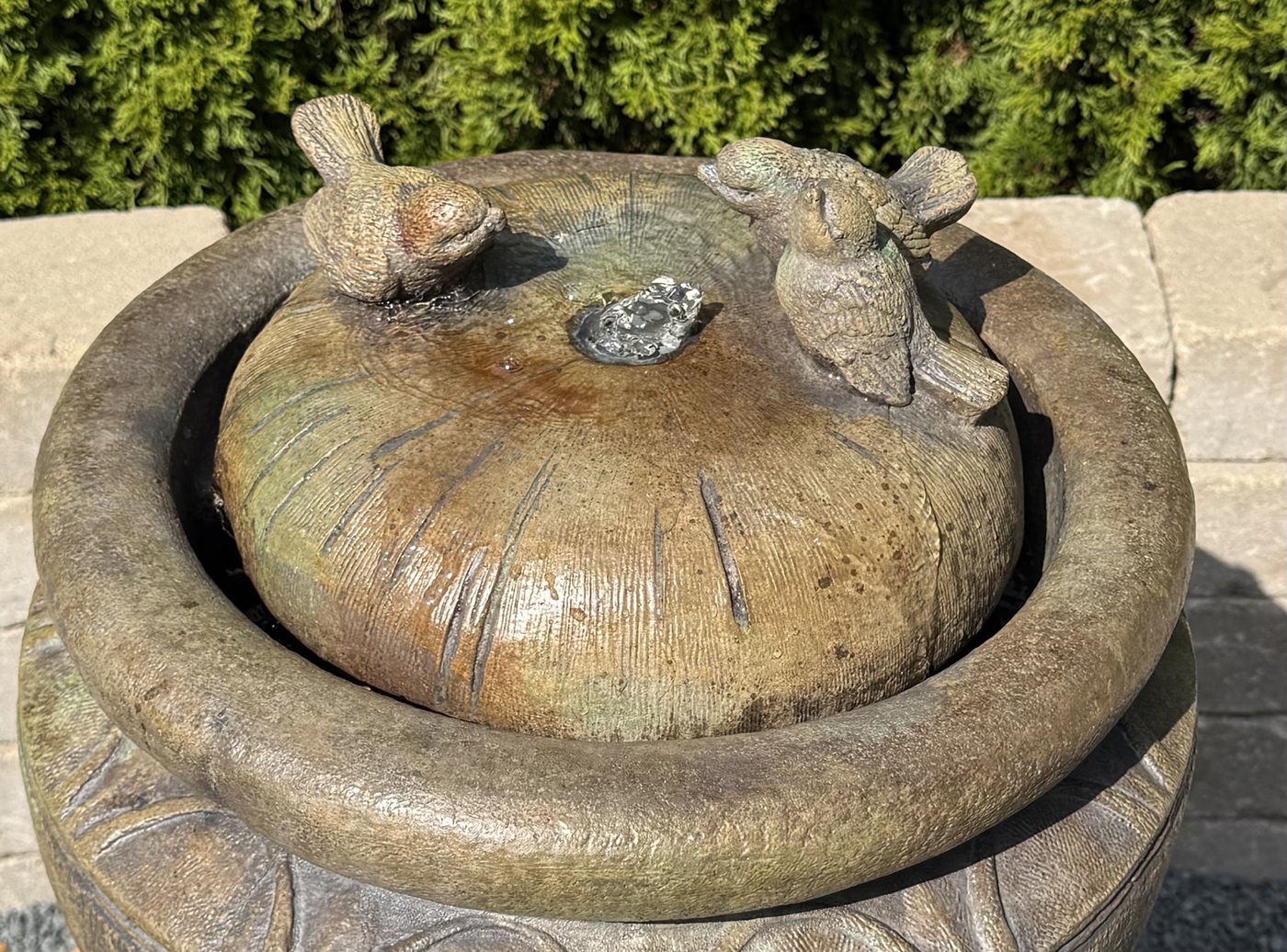 5326F2DRNt-tall birds bubbler top view.jpg