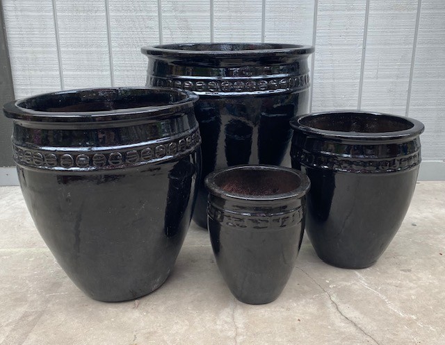 Rimmed Outdoor Ceramic Pot.<br/> View Product to see price per size.