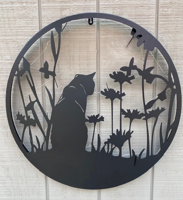 Solar Cat Wall Art