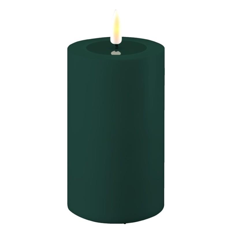 Dark Green Real Flame Outdoor LED Candle<br/> View Product to see price per size.