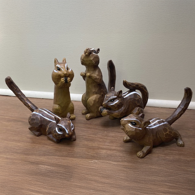 Resin Garden Chipmunks