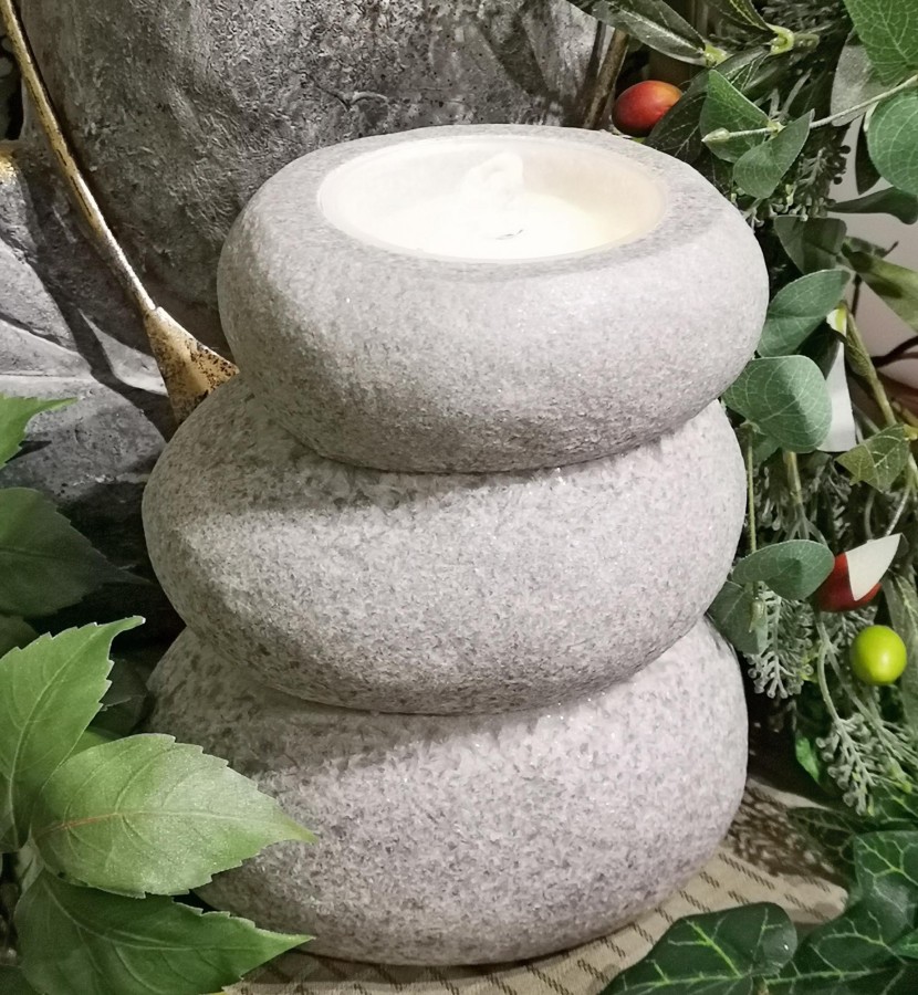Wax table top fountain (Light Grey)