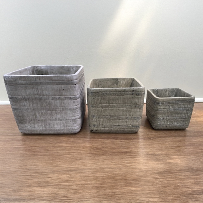 Stone Indoor Planter.<br/> View Product to see price per size.