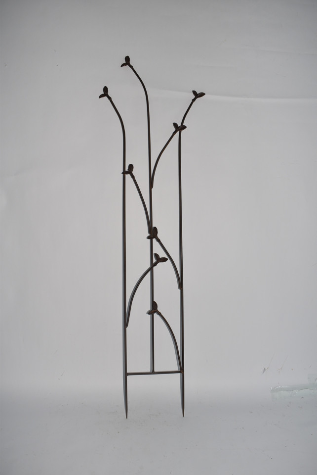 Narrow Garden Trellis with Birds