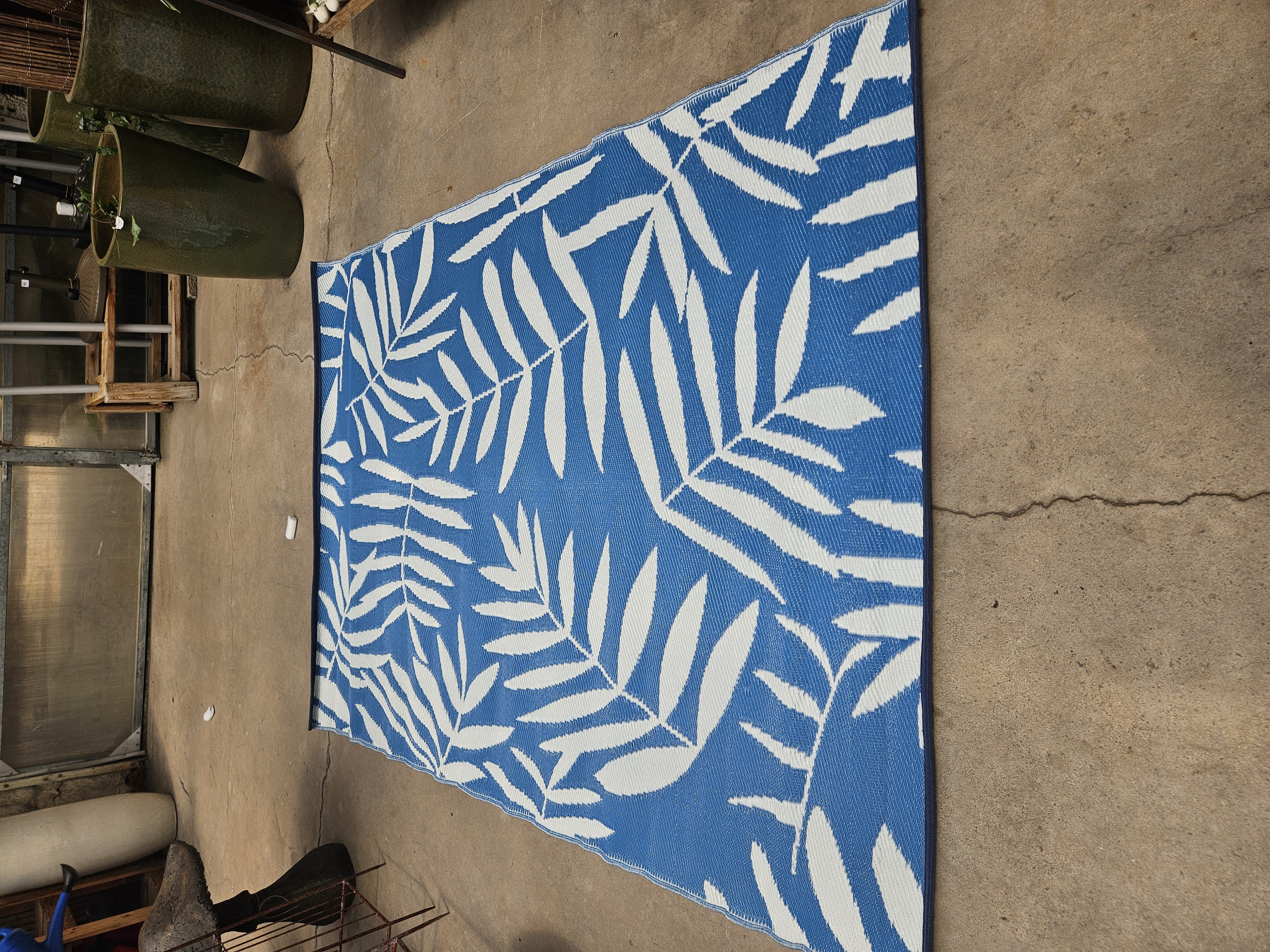 5'x7' Reversible Bali Leaf Indoor/Outdoor Rug